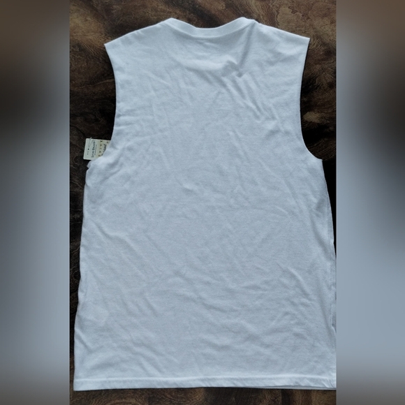 NWT Lucky Brand Men's Vince Burnout White Sleeveless Shirt - Picture 2 of 7